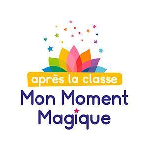 Logo de Mon Moment Magique après la classe, partenaire de Pluri-elles pour les ateliers bien-être au Manitoba.