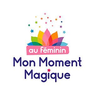 Logo de Mon Moment Magique au féminin, partenaire de Pluri-elles pour les ateliers bien-être au Manitoba.