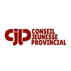 Logo du CJP (Conseil jeunesse provincial), partenaire de Pluri-elles pour l'épanouissement des jeunes francophones au Manitoba.