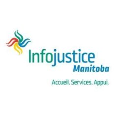 Logo d'Infojustice Manitoba, partenaire de Pluri-elles pour l'accès à l'information juridique en français.