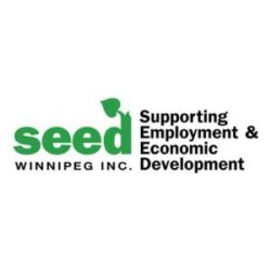Logo de SEED Winnipeg, partenaire de Pluri-elles pour l'inclusion financière et l'épargne au Manitoba.
